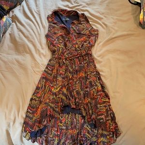 Greylin multicolor high-low tunic dress